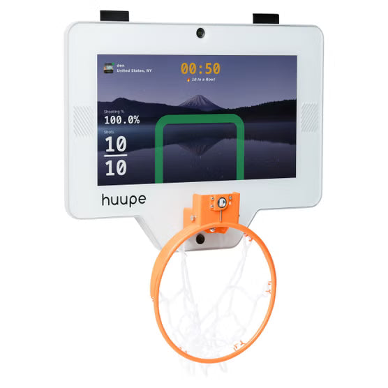 Huupe Arcade and Mini Classic Smart Basketball Hoop Bundle