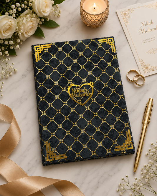Premium Nikah Book | Wedding Memory Book | Couple Keepsake Gift | Multiple Colors Available