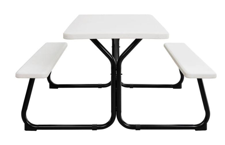 Global Industrial™ 6' Blow Molded Plastic Picnic Table, White