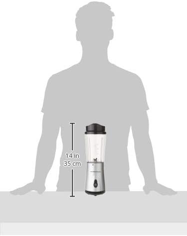 Hamilton Beach® Single-Serve Blender with Travel Lid 14 oz.,Silver, 51107C