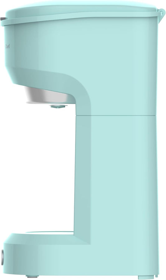 CULINARY CHEF Retro Single Serve Maker, Brewer for Ground Coffee,300 ml, MINT - PuriLite