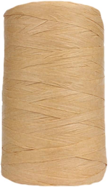 316Yard Rayon Raffia Paper Yarn Crochet Brown Ribbon Knit Summer Sun Hat Beach Bag Craft DIY Decoration