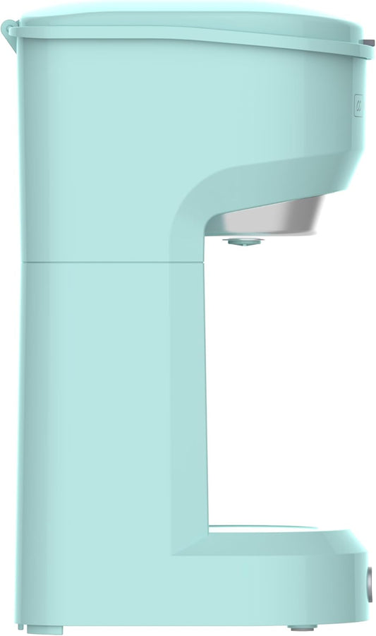 CULINARY CHEF Retro Single Serve Maker, Brewer for Ground Coffee,300 ml, MINT