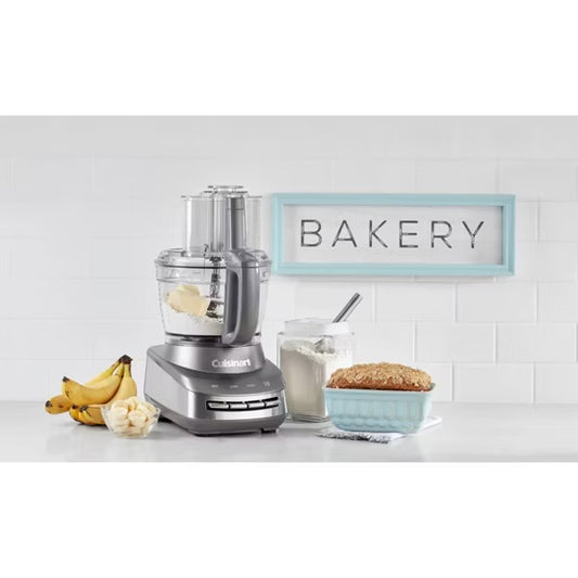 Cuisinart Core Custom 13-Cup Multifunctional Food Processor - Anchor Gray - FP-130AG: Stainless Steel Blades, 4 Speeds