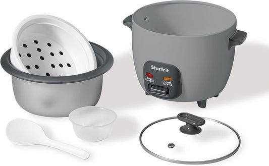 Starfrit 10-Cup Rice Cooker with ceramic coating - Grey - PuriLite
