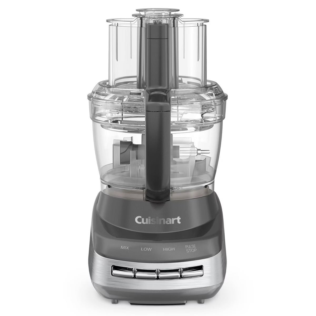 Cuisinart Core Custom 13-Cup Multifunctional Food Processor - Anchor Gray - FP-130AG: Stainless Steel Blades, 4 Speeds