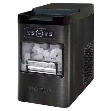 Kenmore Front-Load Portable Ice Maker, 11.8 kg (26 lbs.), Stainless Steel
