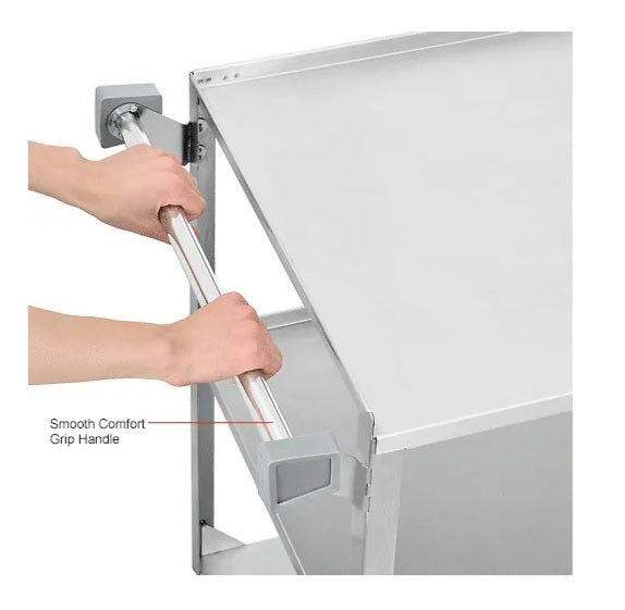 Global Industrial™ Stainless Steel Utility Cart, 300 lb. Capacity, 30-3/4"L x 18-3/8"W x 33"H