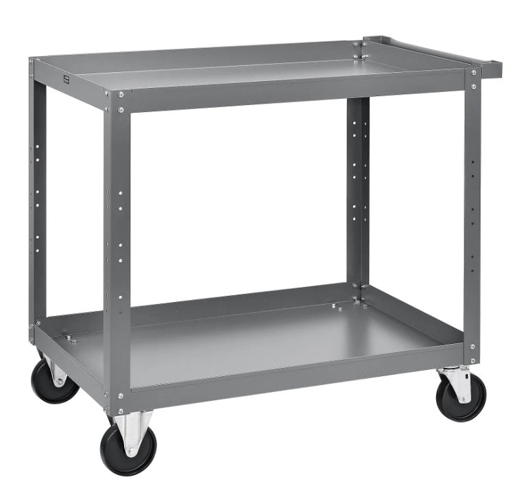 Global Industrial™ Steel Stock Cart w/2 Shelves, 500 lb. Capacity, 36"L x 24"W x 36"H