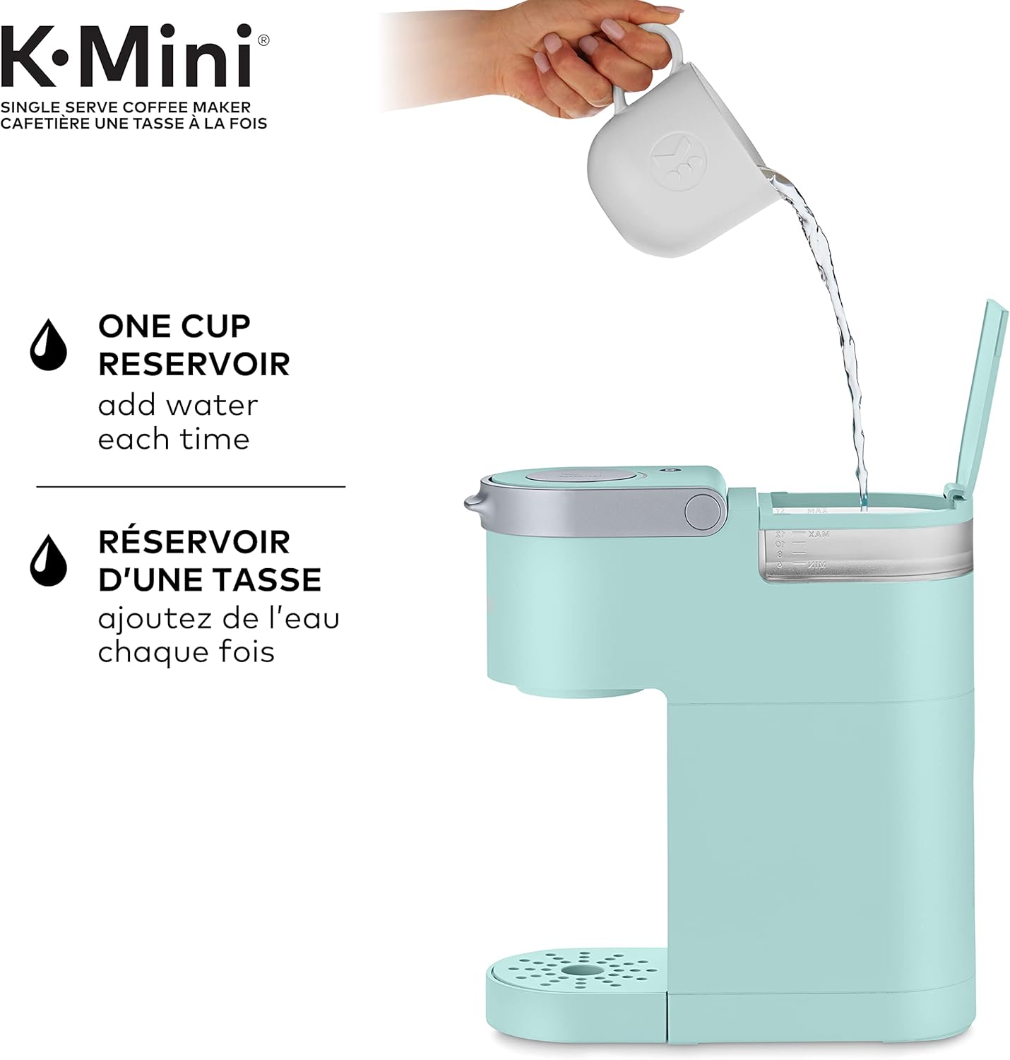 Keurig K-Mini Single Serve K-Cup Pod Coffee Maker, Featuring An Ultra-sleek Design, Oasis