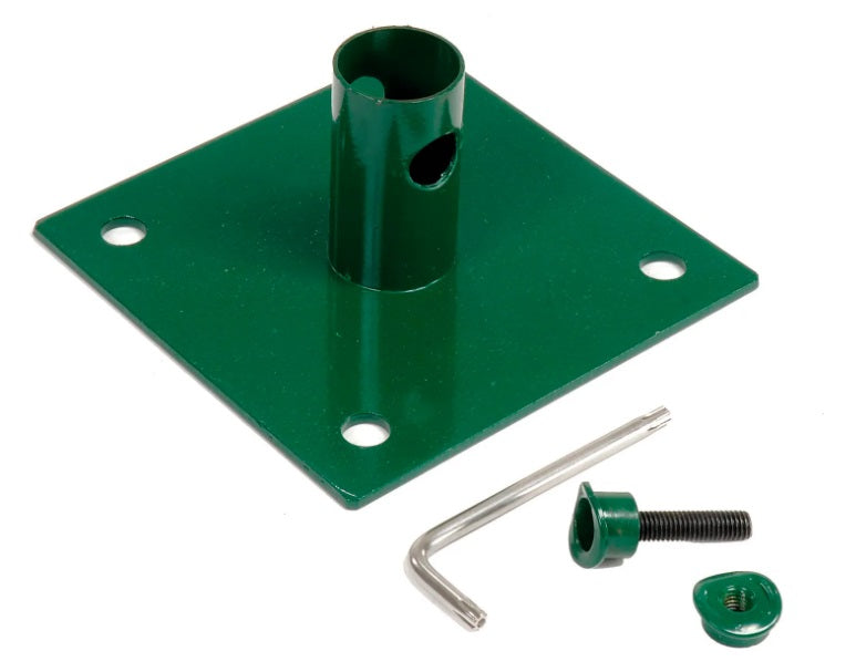 Global Industrial™ Wave Bike Rack, 5-Bike Capacity, Flange Mount, Green