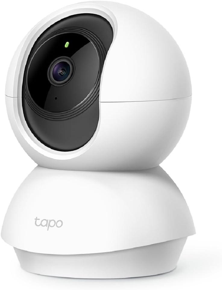 TP-Link Tapo 2K Pan/Tilt Indoor Security WiFi Camera, Baby & Pet Camera w/ 360° Motion Tracking, 2-Way Audio, Night Vision, Cloud & Local Storage (Up to 256 GB), Works w/Alexa & Google (Tapo C210)