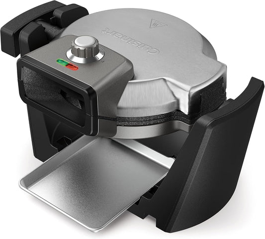 Cuisinart WAF-V400C Convertible Non-Stick Belgian Waffle Maker, Vertical & Horizontal Cooking, 5-Settings, large - PuriLite