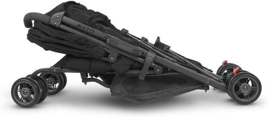 UPPAbaby G-Link V2 Double Umbrella Stroller/Lightweight Design/One-Step Fold + Recline/XL Basket + Canopy/Cup Holder Included/Jake (Black/Carbon Frame)