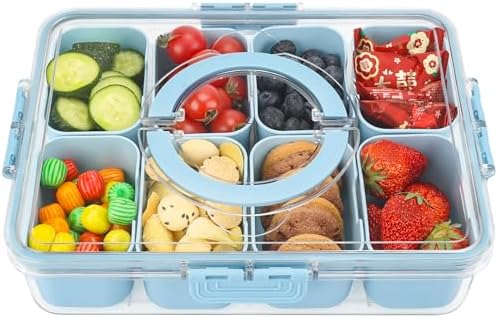 Purilite Select Clear Compartmentalized Snack Box