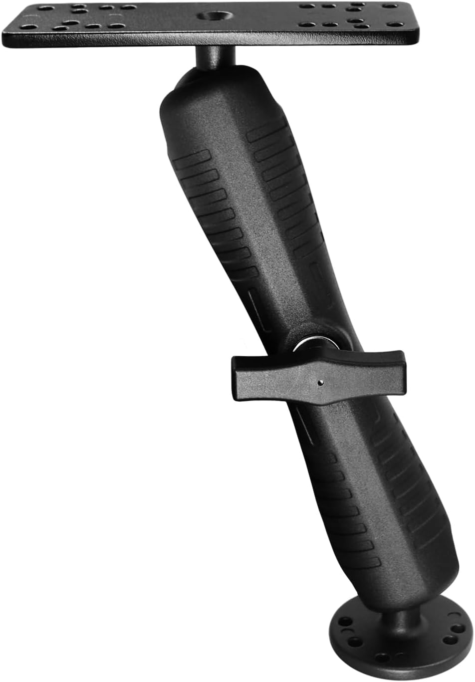 WINDFRD Aluminum Fish Finder Mount with 1.5" / C Size Ball, Heavy Duty 9.1" Long Arm Depth Finder Mount for Boat, High Salt Water Resistant, Compatible with Garmin, Lowrance and More