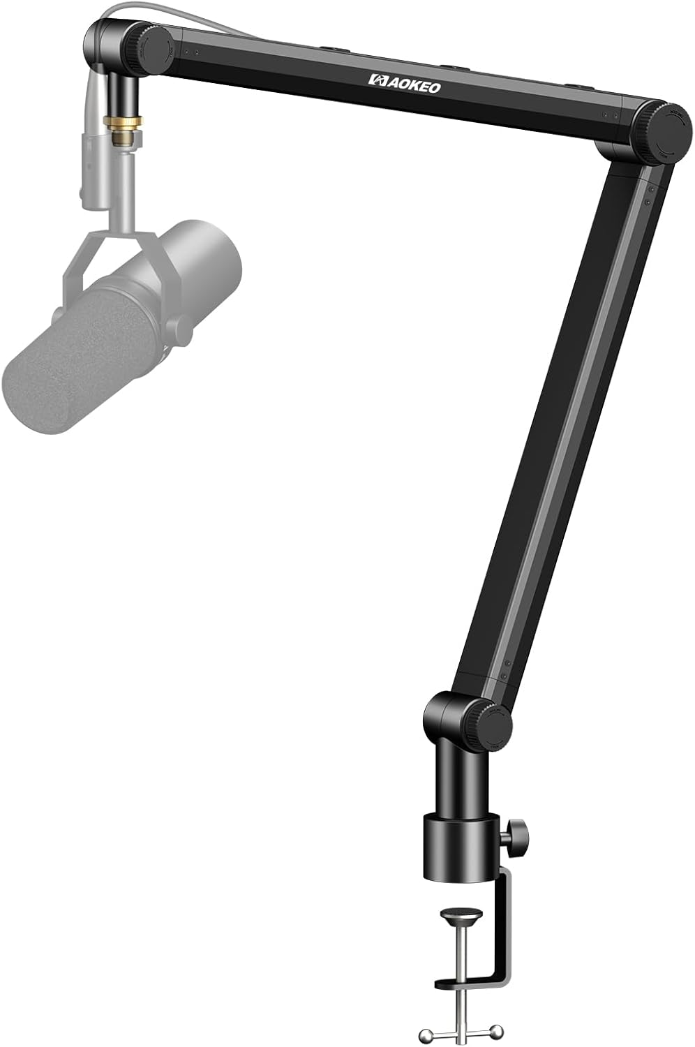 Microphone Arm,Aokeo AK-35 Microphone Desk Stand-Microphone Suspension Boom Scissor Arm Stand For Blue Yeti,Blue Snowball iCE,QuadCast,Elgato