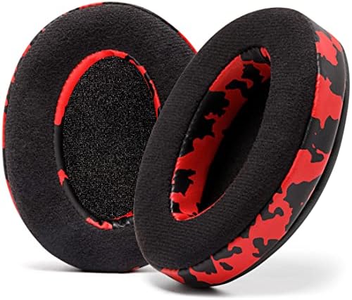 WC PadZ Velour - The Ultimate Upgraded Earpads by Wicked Cushions - Compatible with Audio Technica, HyperX, SteelSeries Arctis & More - Extra Thick - Bigger Opening - Softer Memory Foam | (Black)