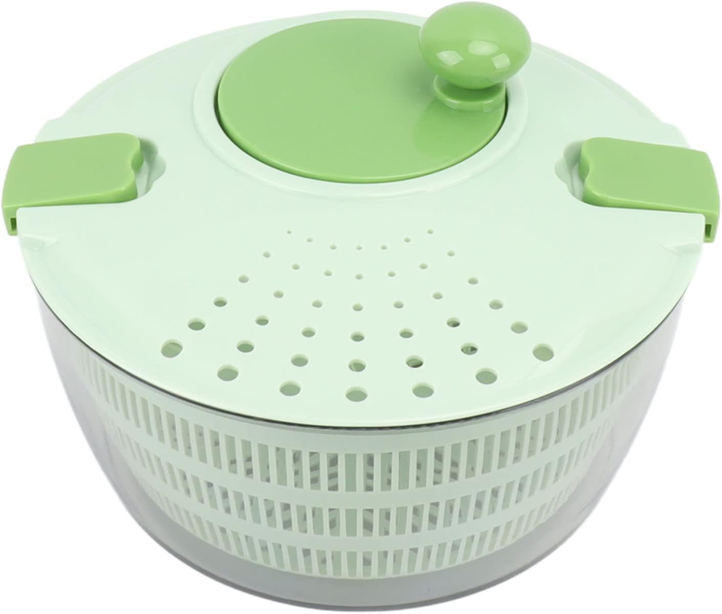 Haofy Plastic Salad Spinner Fast Mixing Salad Dehydrator for Kitchen, Spinners for Vegetables and Fruit (Blue)