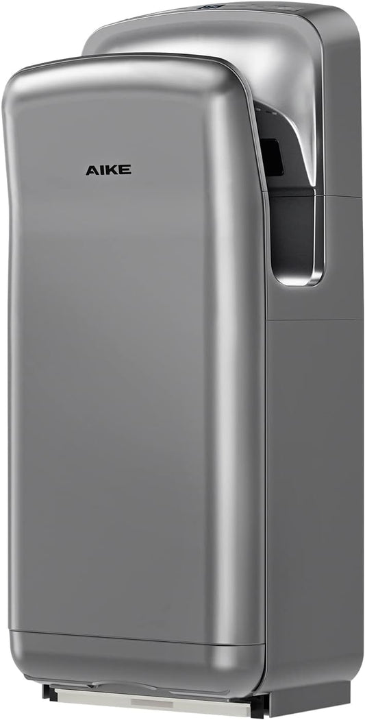 AIKE HEPA Filtered Vertical Hand Dryer Premium, 110-130V Silver Model AK2005H - PuriLite