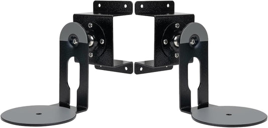 Fbyuitap 2 Pack Metal Wall Mount Compatible with Sonos Era 100, Adjustable Swivel Wall Mount Bracket Speaker Stand, (Black)