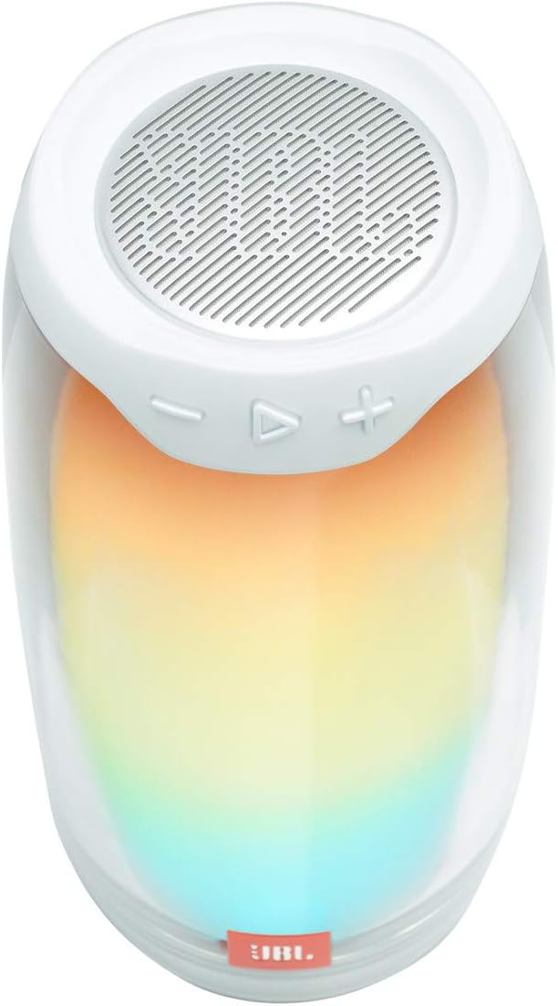 JBL Pulse 4 Portable Waterproof Wireless Bluetooth Speaker with 360 Sound, Light Show and up to 12 Hours of Battery Life - Black