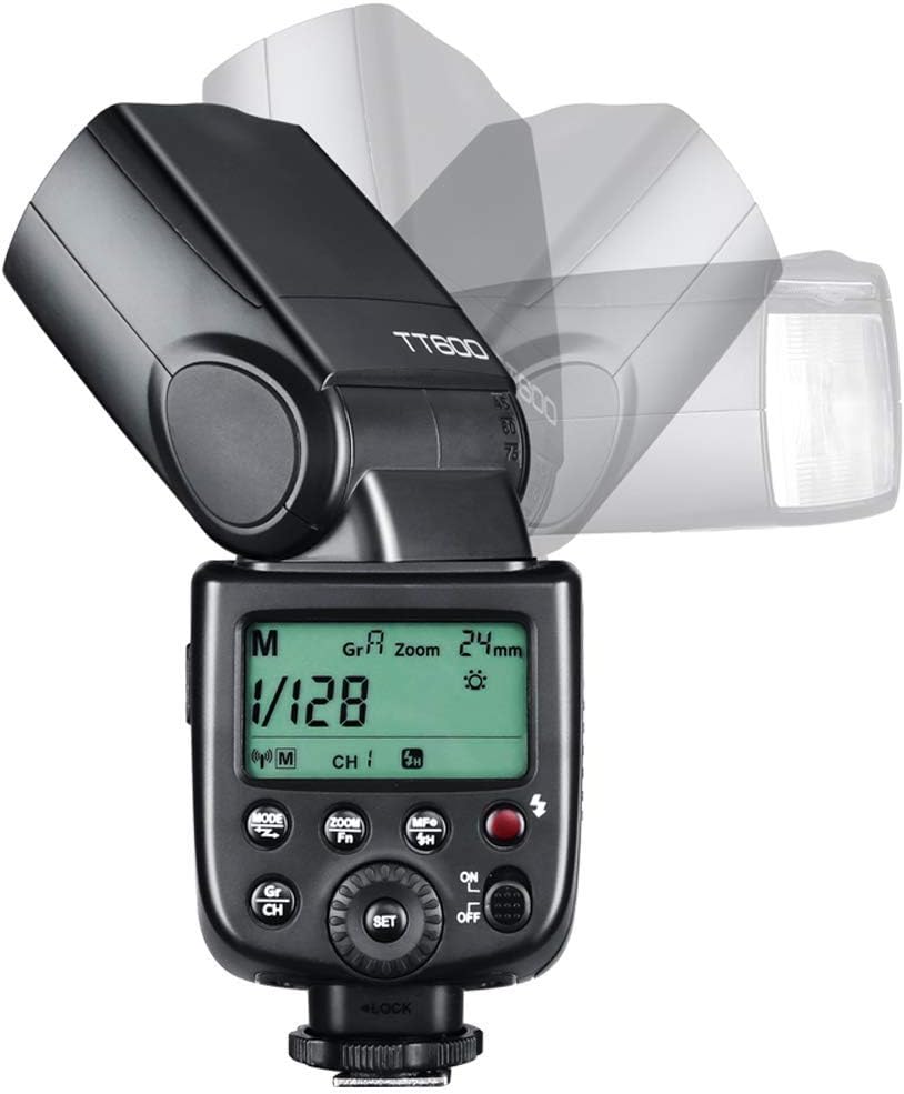 Godox 2pcs TT600 HSS 1/8000S 2.4G Wireless GN60 Flash Speedlite Built in Godox X System Receiver with X2T-C Trigger Transmitter Compatible Canon Camera