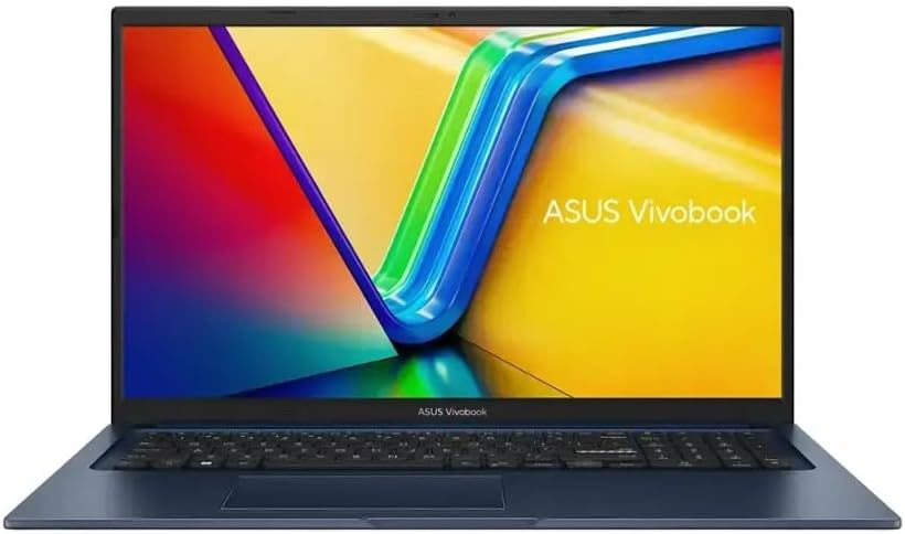 ASUS Vivobook 17 Laptop, 17.3" FHD IPS Display, Business Laptop, Intel Core i3-1215U, 8GB RAM, 512GB SSD, HDMI, Webcam, Wi-Fi, Windows 11 Home, Quiet Blue