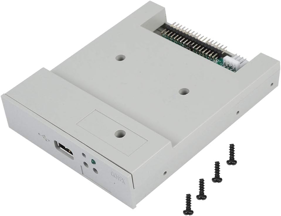 SSD Floppy Drive,Tangxi SFR1M44-U 3.5in 1.44MB USB SSD Floppy Drive Emulator+CD Screws,Plug and Play,Easy to Install,Gray