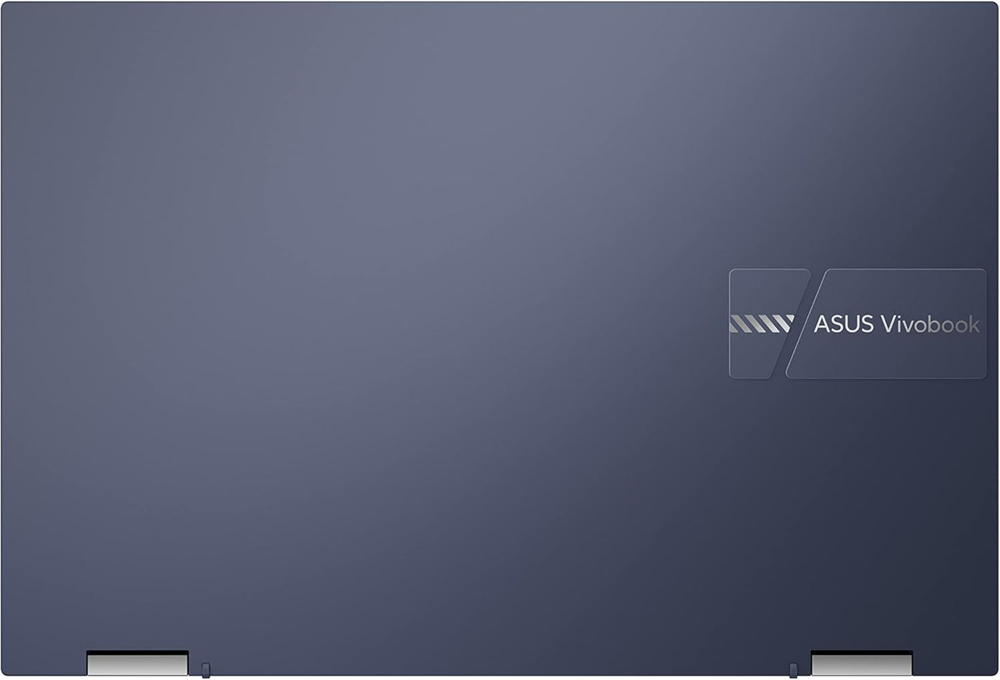 Asus VivoBook Go 14 Flip Thin and Light 2-in-1 Laptop, 14” HD Touch Display, Intel Celeron, 4GB RAM, 128GB eMMC, Windows 11 Home in S Mode + Microsoft 365 Personal 1-Year, J1401KA-AS01-CA