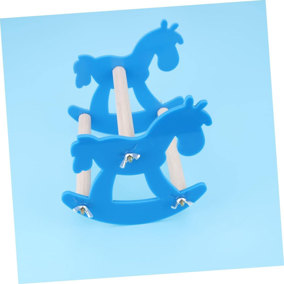FOMIYES 3pcs Parrot Swing Cradle Chew Toy Wooden Seesaw Acrylic Bird Toys Pet Supplies for Parrot Playtime Random Color
