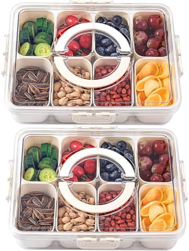 Purilite Select Clear Compartmentalized Snack Box