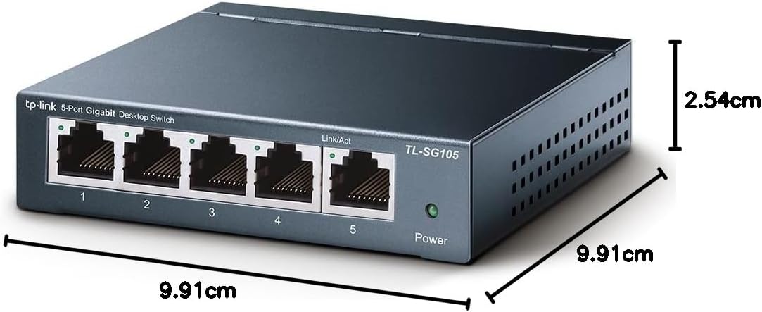 TP-Link TL-SX1008 | 8 Port 10G/Multi-Gig Unmanaged Ethernet Switch | Desktop/Rackmount | Plug & Play | Sturdy Metal Casing | Limited Lifetime Protection | Speed Auto-Negotiation