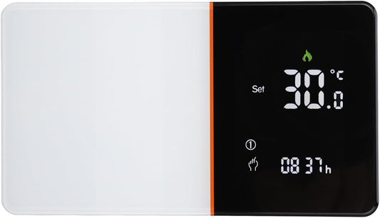Smart Thermostat, LCD Display Programmable Temperature Controller for Water Floor Heating, Digital Intelligent Wall Thermostat with Timer Working Mode