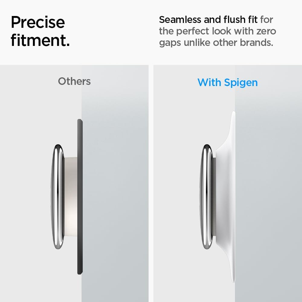 Spigen Wall Plate Designed for New Google Nest Learning Thermostat 4th Generation (2024) Wall Plate - Matte Black