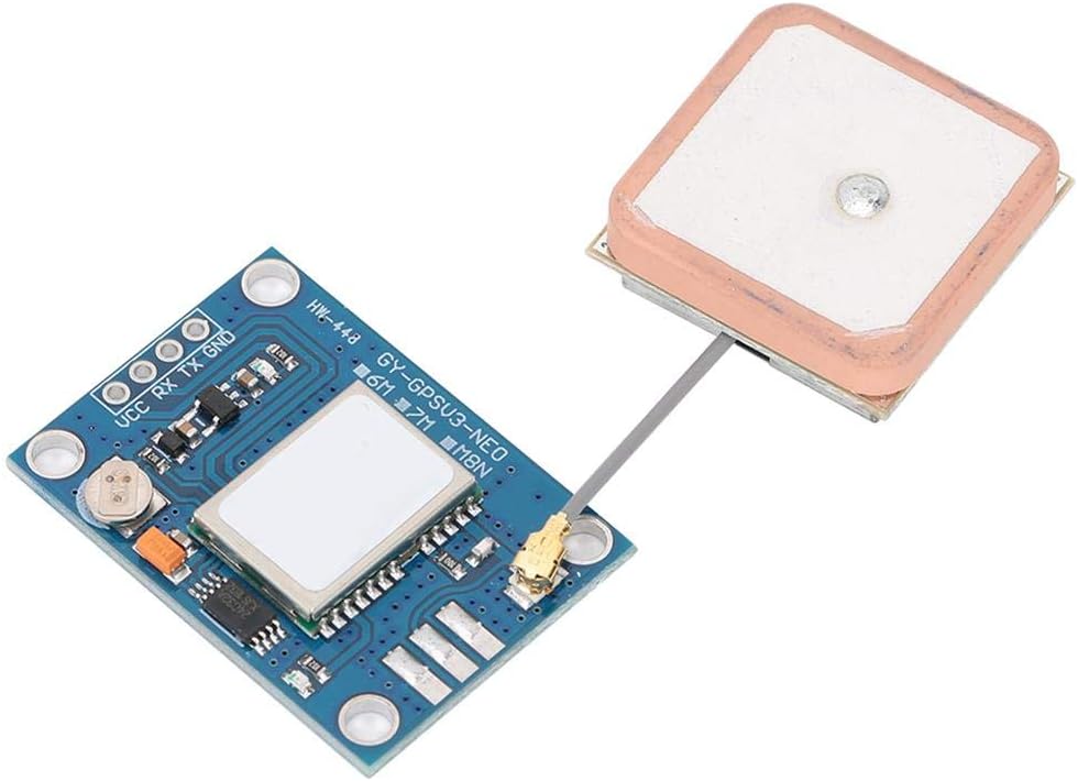 GYGPSV1-7M GPS Module,with GPS Antenna 3-5V Compatible with Various Flight Control Modules Provide GPS Computer Testing Software