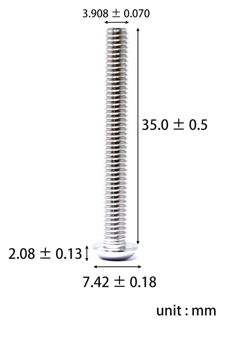 iexcell 50 Pcs M6 x 20mm Thread Pitch 1 mm Stainless Steel 304 Hex Socket Button Head Cap Screws Bolts Kit