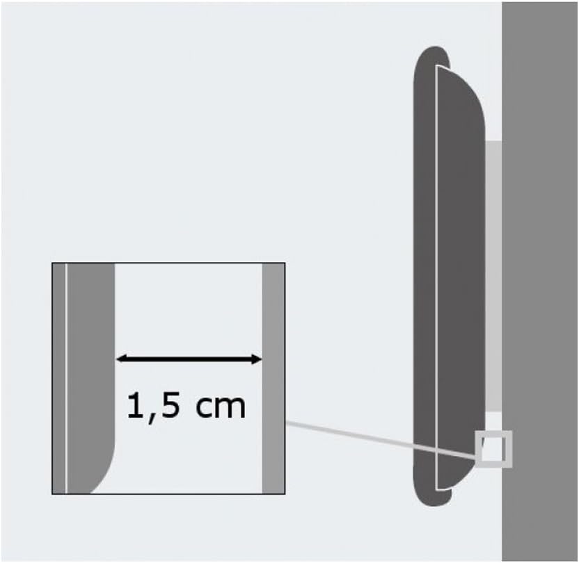 Techly Ultra Slim Fixed TV Wall Mount- 40-65in