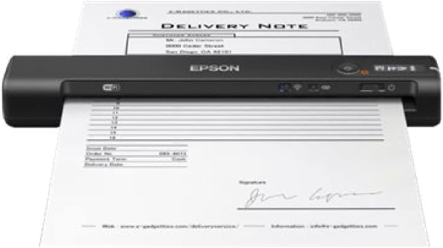 Epson WorkForce ES-50 Portable Sheet-fed Document Scanner for PC and Mac, Black