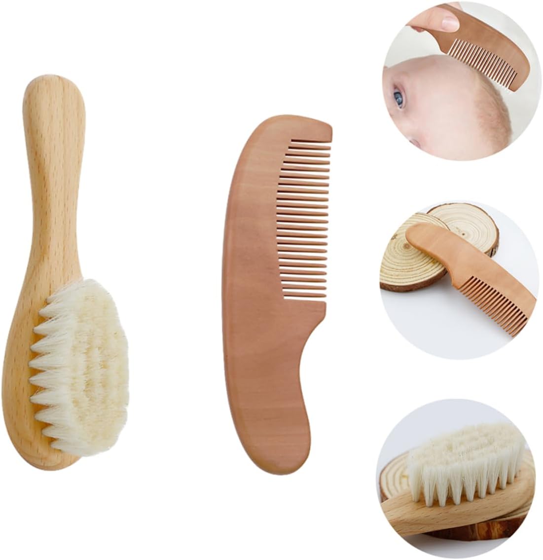 Healeved 3sets Bath Brush and Hair Care Comb for Boys and Girls Shower Body Washing Supplies Boy Girl