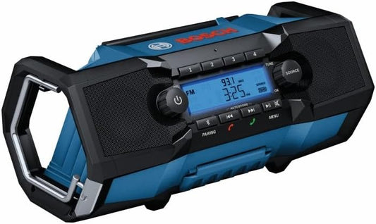 Bosch GPB18V-2CN 18V Compact Jobsite Radio with Bluetooth® 5.0 - PuriLite