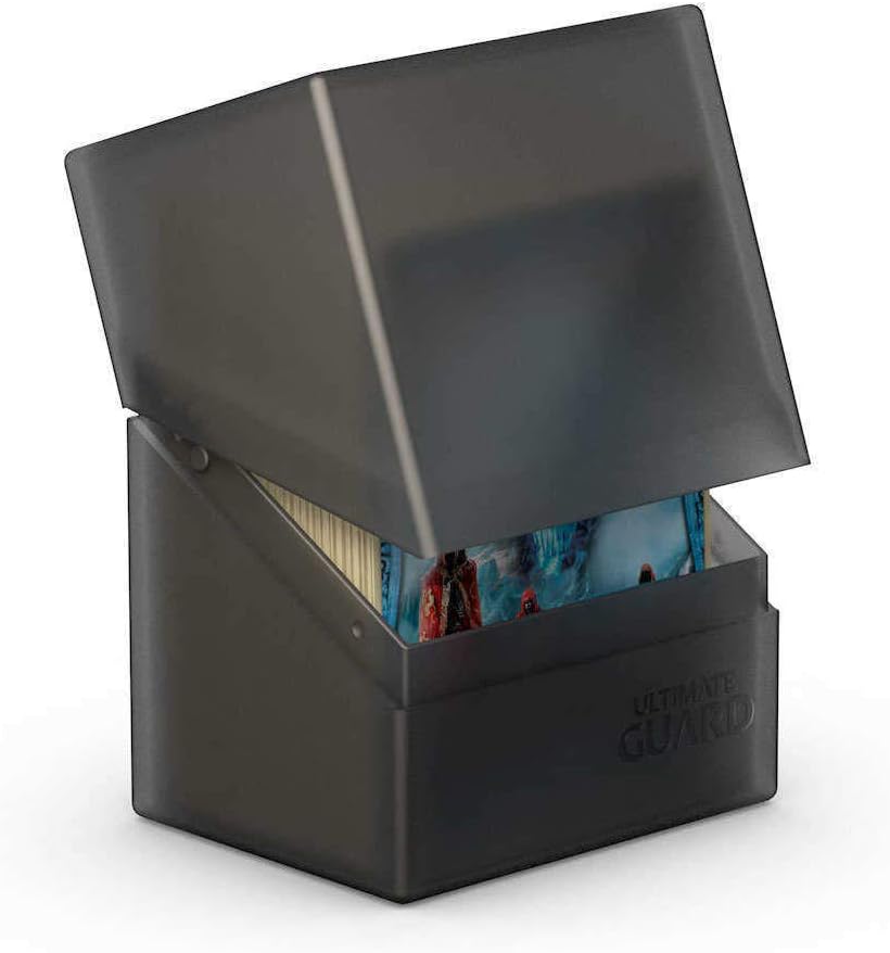 Ultimate Guard Boulder 100+ Classic, Deck Case for 100 Double-Sleeved TCG Cards, Onyx, Secure & Durable Storage for Trading Card Games, Soft-Touch Finish