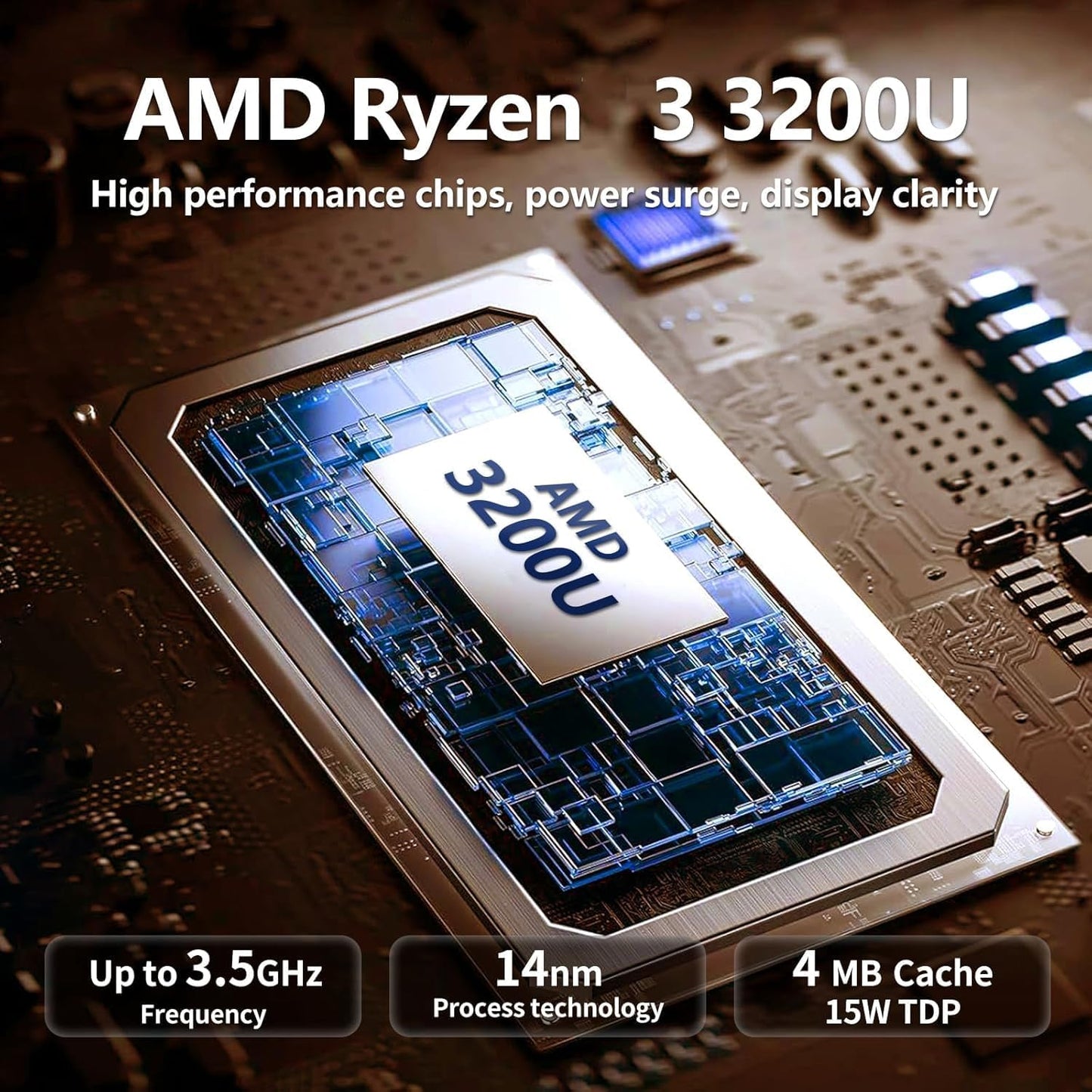 15.6 Inch 2 in 1 Gaming Laptop, Touchscreen Laptop Computer with AMD R3-3200U CPU (up to 3.5GHz) 16GB RAM 512GB SSD Laptops RJ45 WIFI5 BT5.1 HDMI Backlit Keyboard AMD Radeon Vega 3 Win 11 Pro