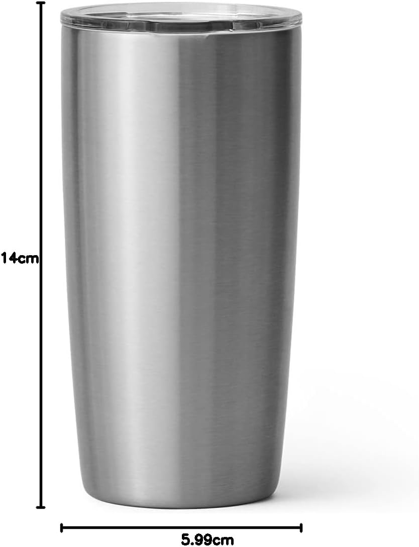 YETI Rambler 10 oz Tumbler, Stainless Steel, Vacuum Insulated with MagSlider Lid, White