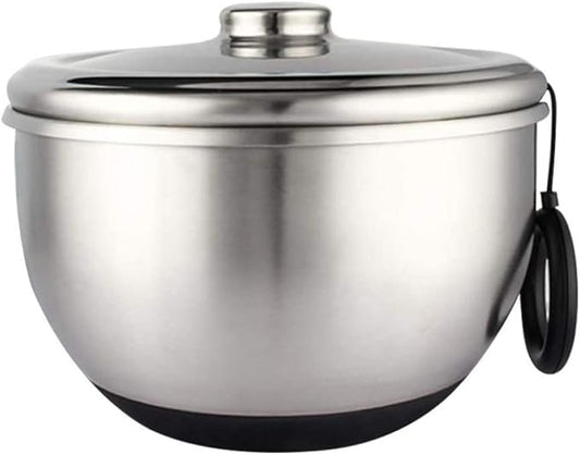 Salad Spinner Manual Large Capacity Fruit Vegetable Dryer, Ring Pull Type Multifunctional with Drain Sieve Quick Dry, Stainless Steel