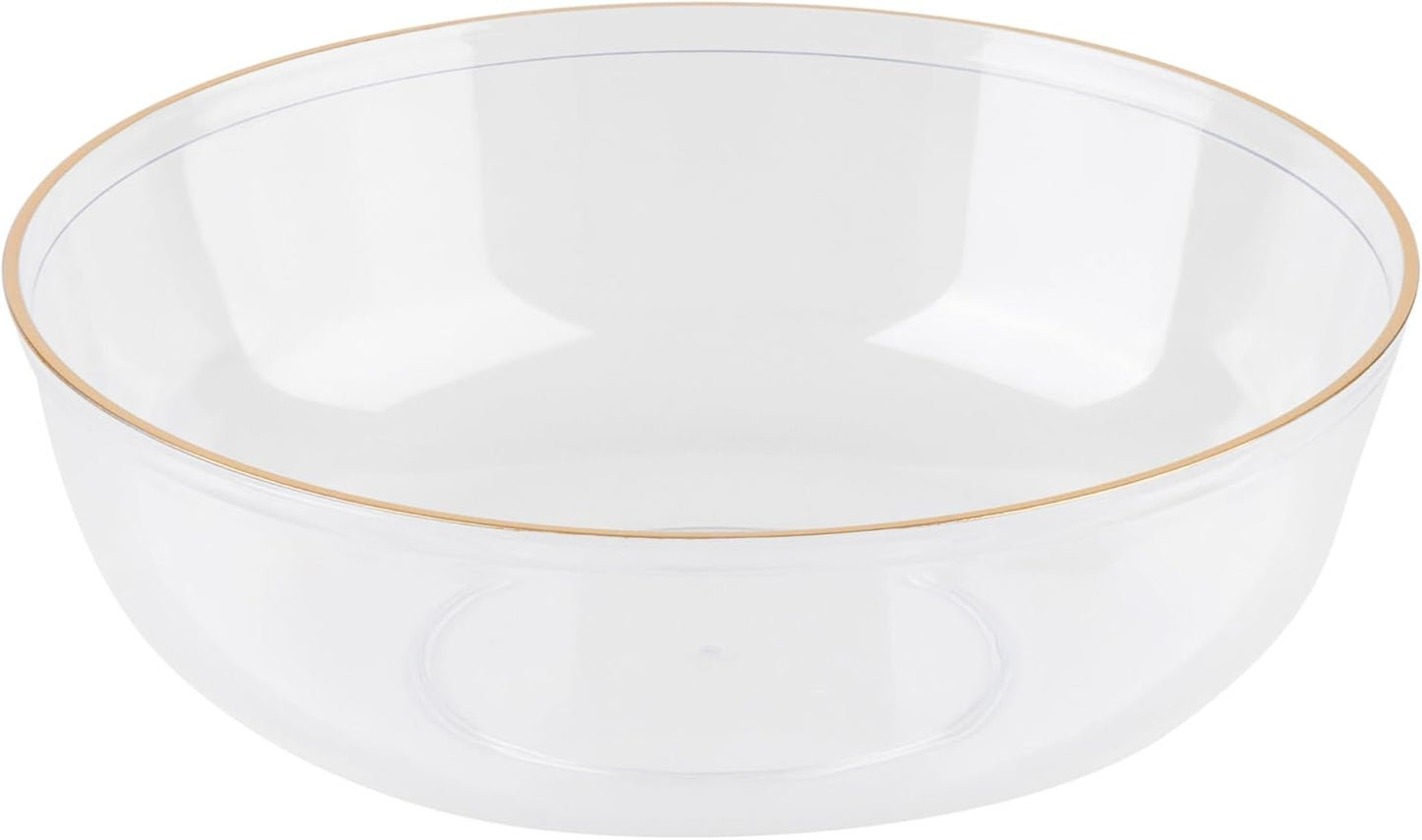 PLASTICPRO [30 Pack 10.7'' Christmass Green Plastic Party Plates Edge Collection Premium heavyweight Elegant Disposable Tableware Dishes