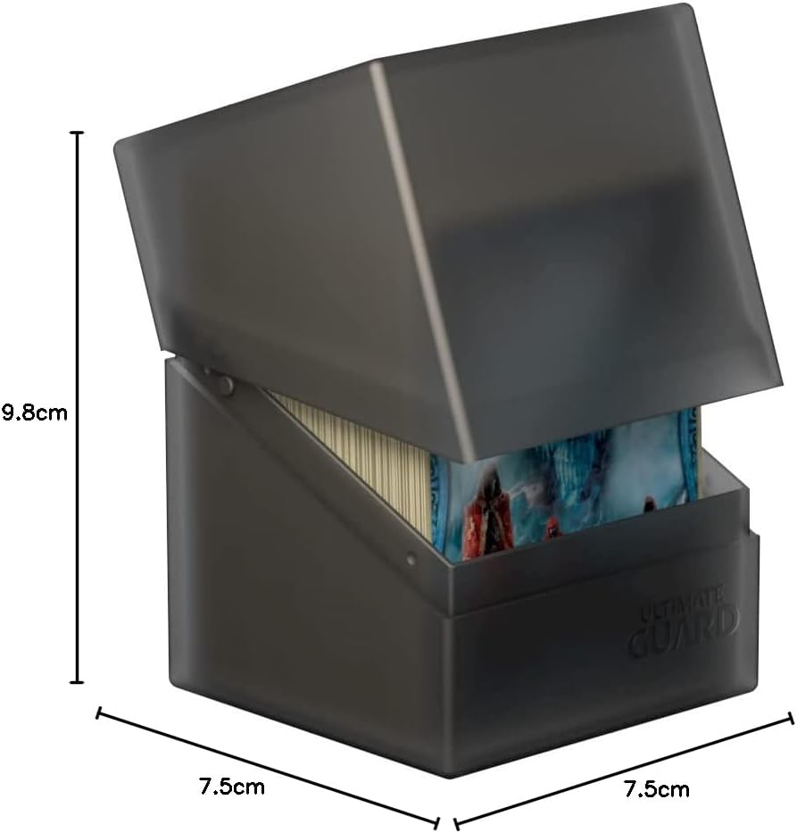 Ultimate Guard Boulder 100+ Classic, Deck Case for 100 Double-Sleeved TCG Cards, Onyx, Secure & Durable Storage for Trading Card Games, Soft-Touch Finish
