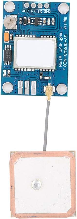 GYGPSV1-7M GPS Module,with GPS Antenna 3-5V Compatible with Various Flight Control Modules Provide GPS Computer Testing Software
