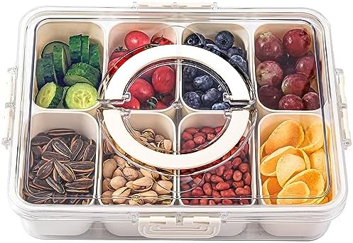 Purilite Select Clear Compartmentalized Snack Box