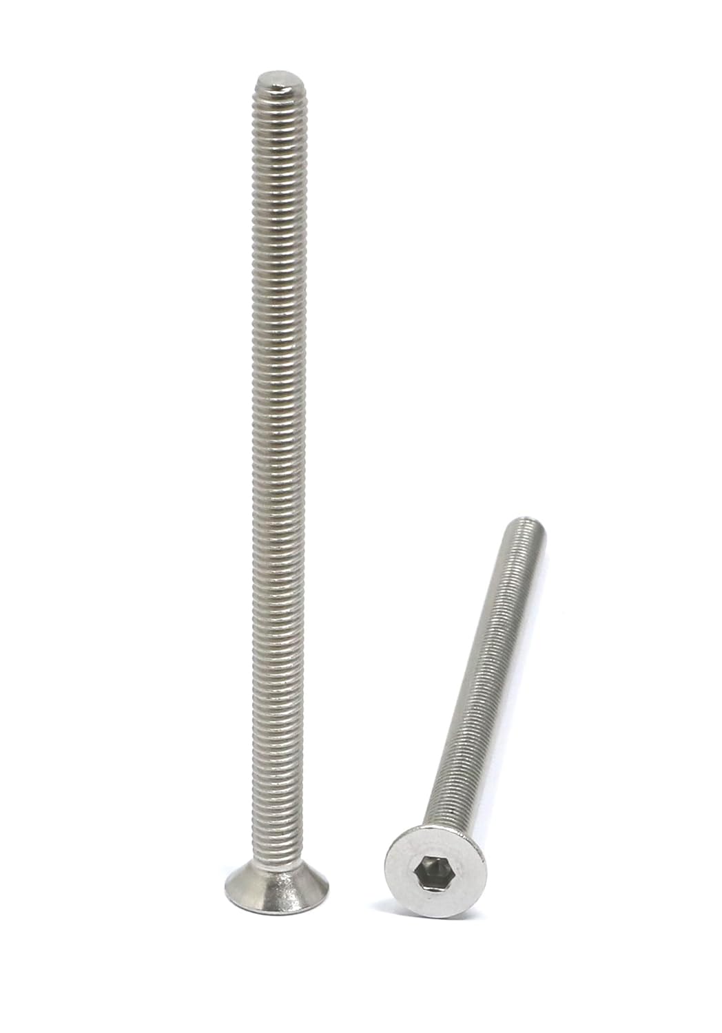 iexcell 5 Pcs M8 x 80mm Thread Pitch 1.25 mm Stainless Steel 304 Hex Socket Flat Head Cap Screws Bolts Kit